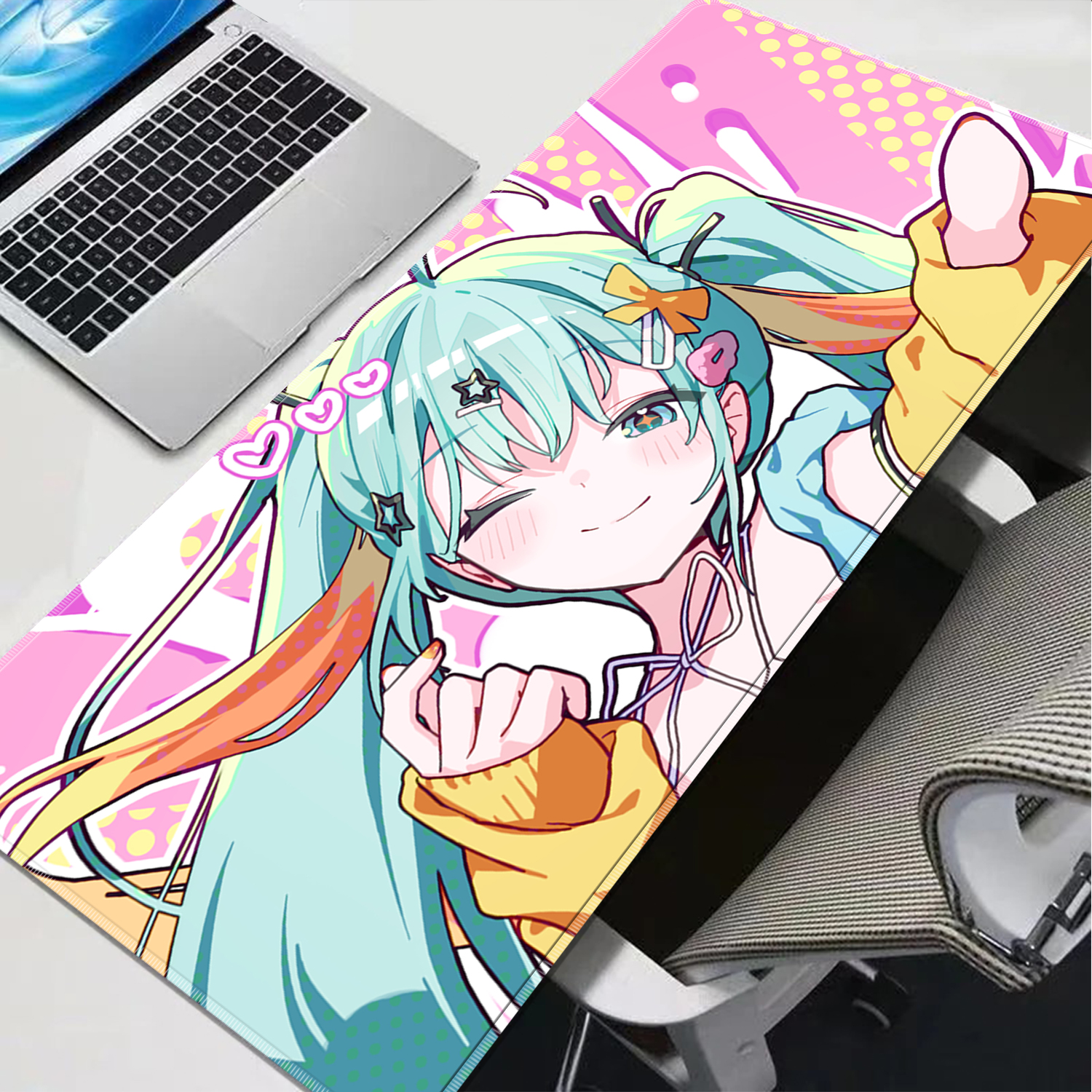 Pc Gaming Hatsune Miku - Anime Gaming Mouse Mat Hatsune Miku