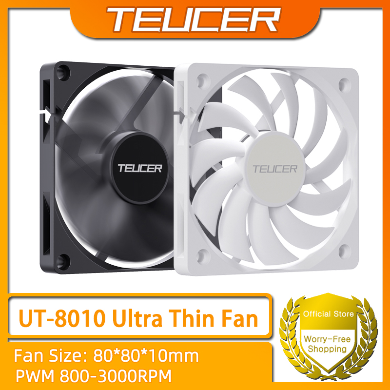 Pc Case Fan - TEUCER UT-8010 Ultra-thin Chassis Fan 80x10mm