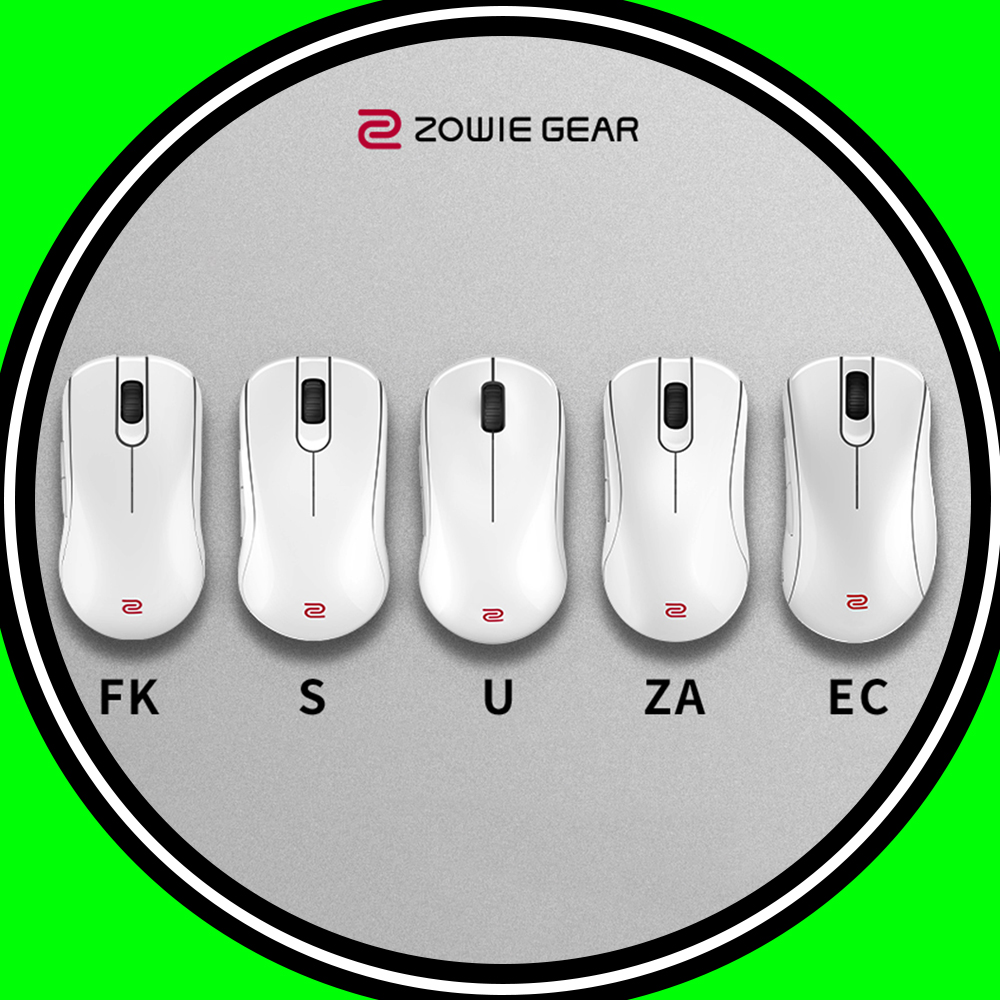 Pc Gaming White - ZOWIE GEAR U2/EC/S/FK/ZA-DW White Mouse Dual