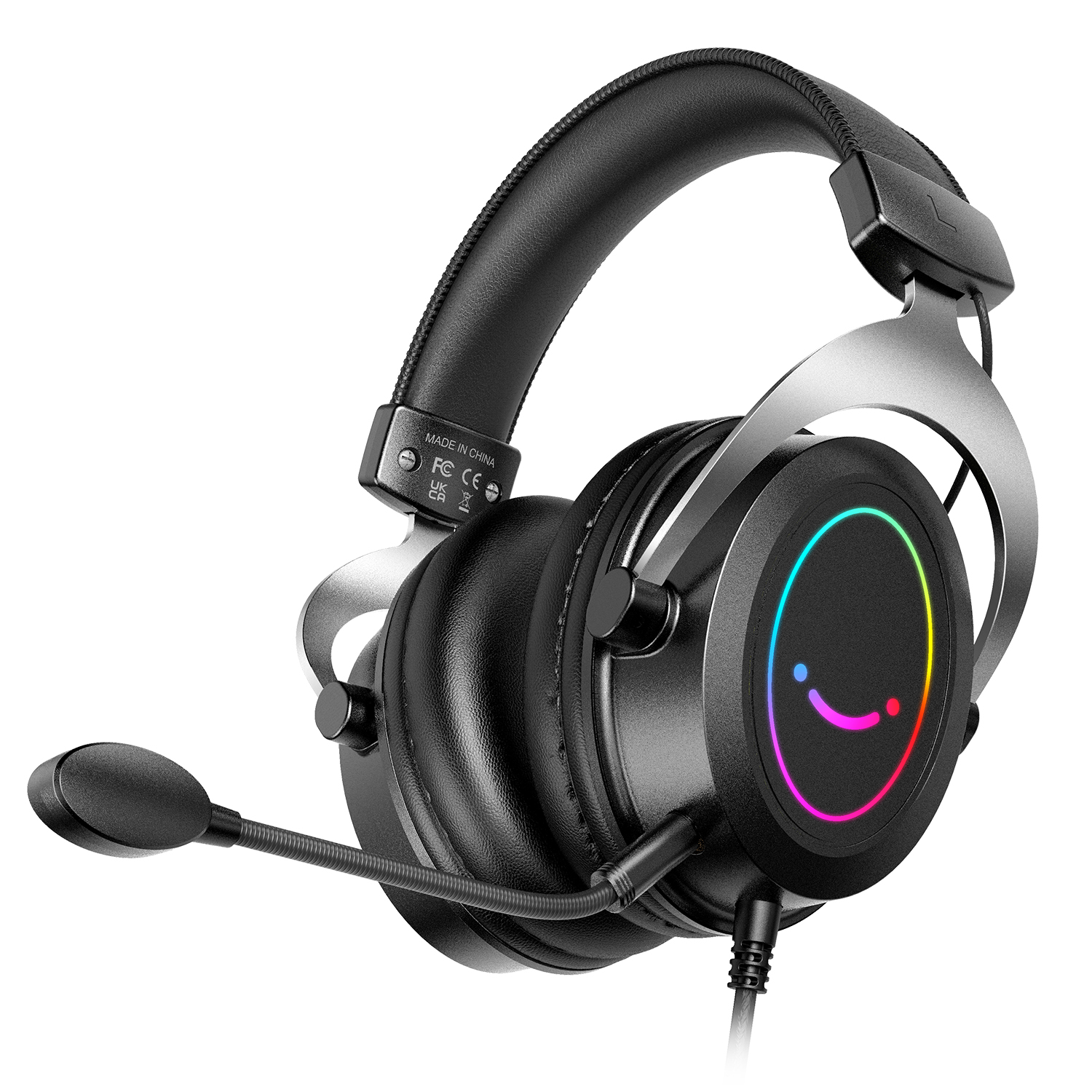 Pc Gaming Earbuds - FIFINE Gaming Headpset with Dynamic RGB/MIC/In-line