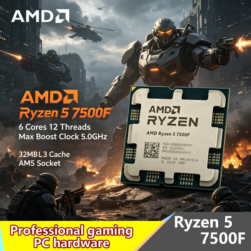 Pc Gaming Amd Ryzen 5 - AMD Ryzen 5 7500F AM5 Tray