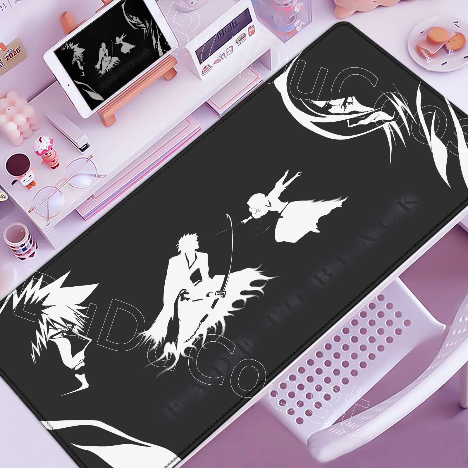 Pc Gaming White - Anime Bleach Large Mouse Pad White