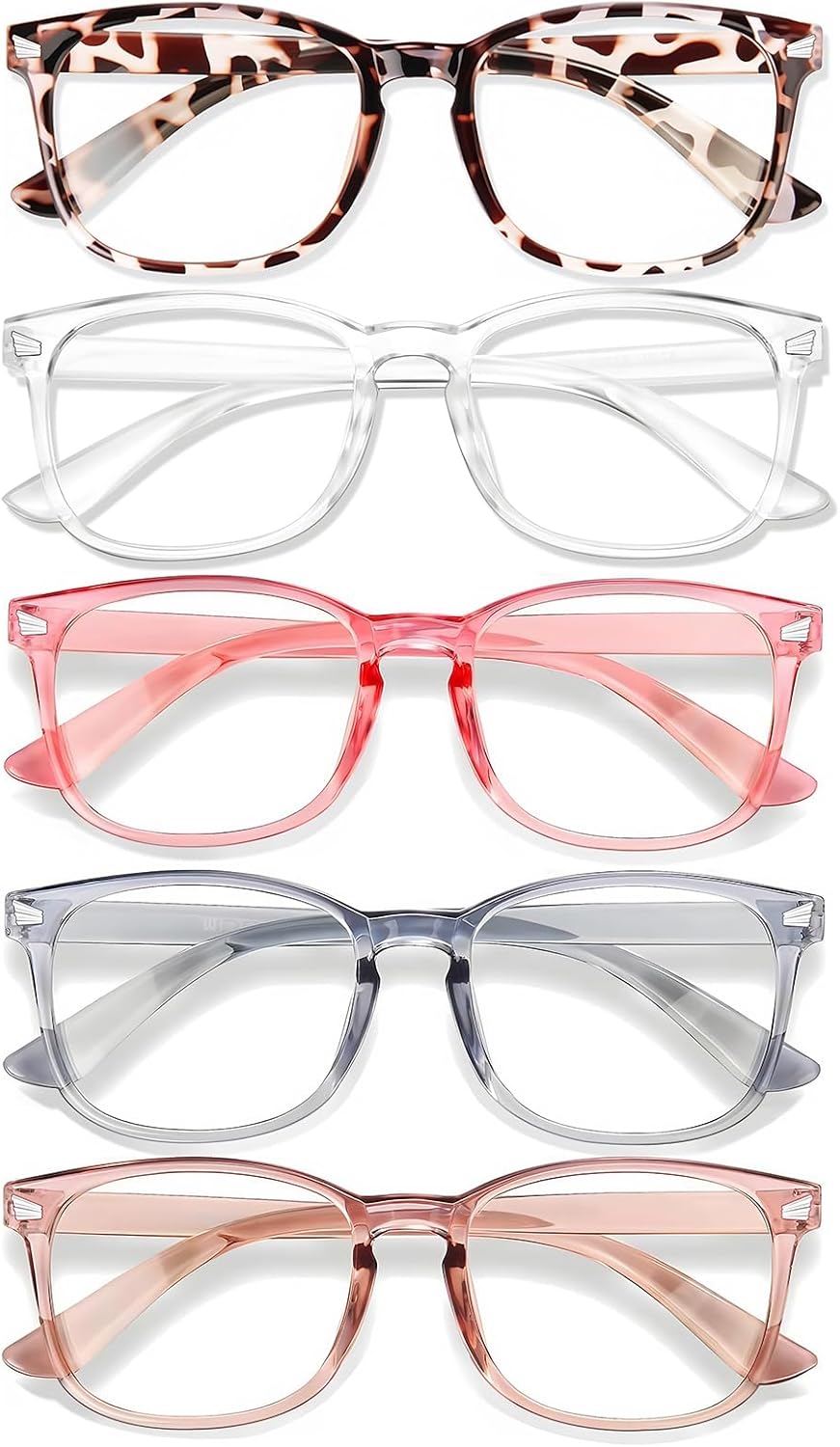 Gaming Glasses Blue Light - 5-Pack Blue Light Blocking Glasses for