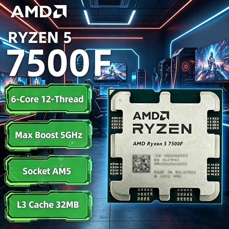 AMD Ryzen 5 7500F 3.7GHz 6-Cor - Pc Gaming Amd Ryzen 5 のレビューと価格