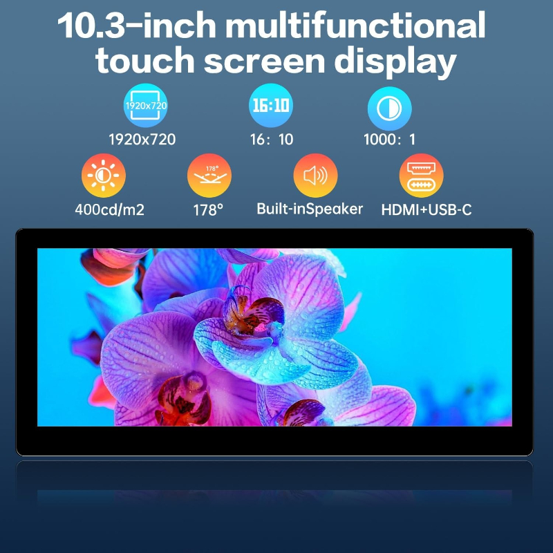10.3inch Small Touchscreen Mon - Pc Gaming On Android のレビューと価格