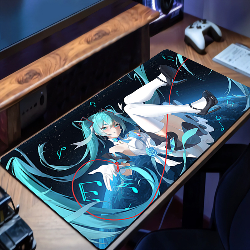 Anime Mouse Pad Gamer Keyboard - Pc Gaming Hatsune Miku のレビューと価格