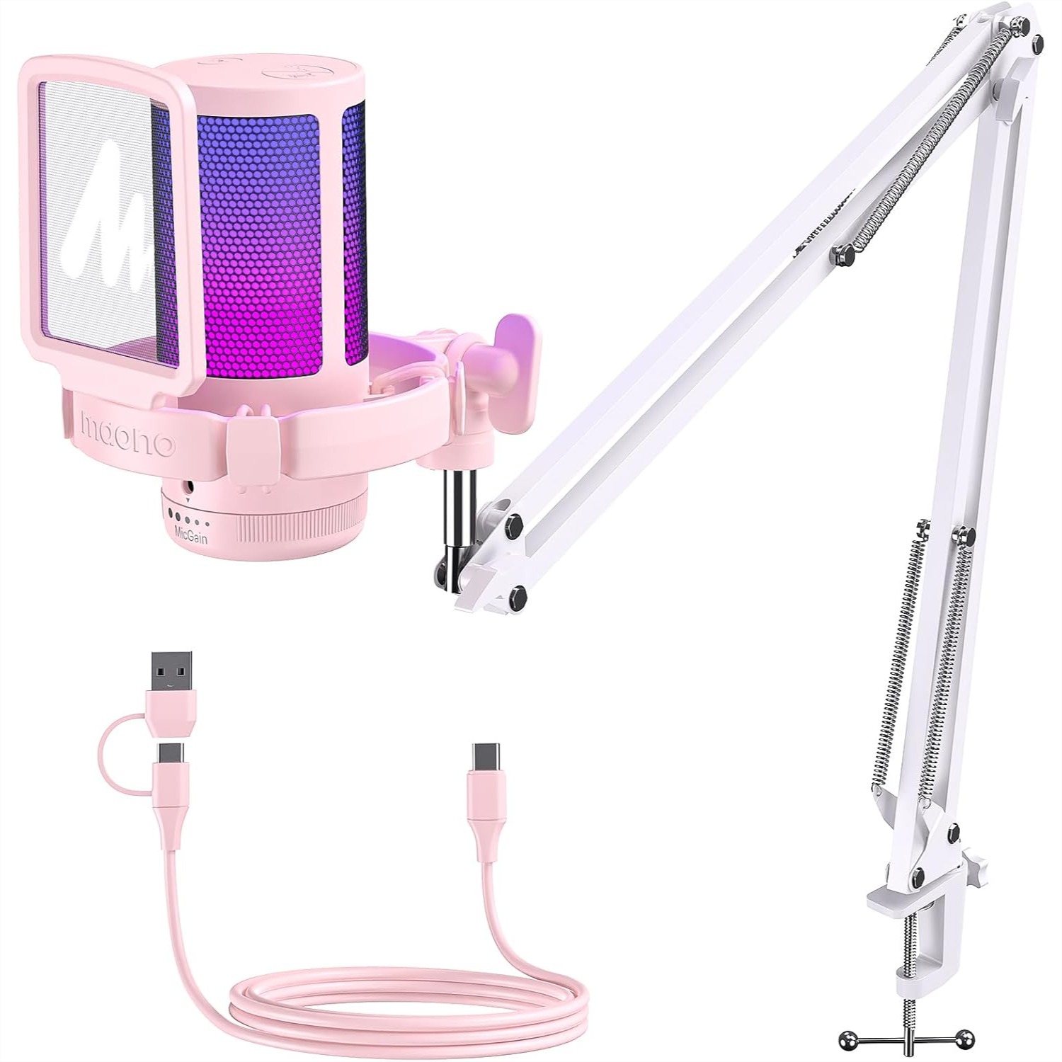 Gaming USB Microphone With Noi - Pc Gaming Discord のレビューと価格