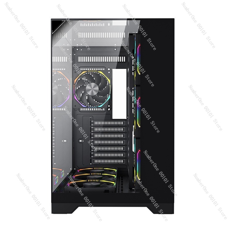 ATX Gaming PC Case Panoramic T - Pc Case Fan のレビューと価格