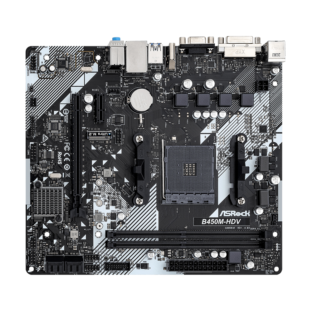 ASROCK B450M-HDV R4.0 Motherbo - Pc Gaming Amd Ryzen 5 のレビューと価格