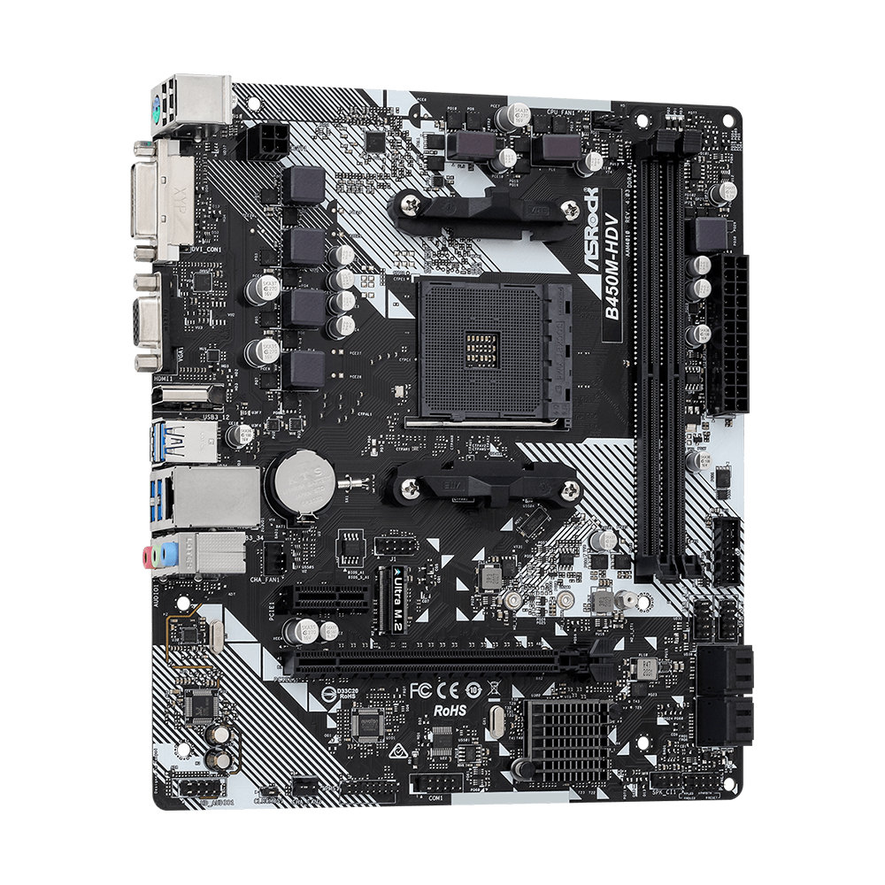 ASROCK B450M-HDV R4.0 Motherbo - Pc Gaming Amd Ryzen 5 のレビューと価格