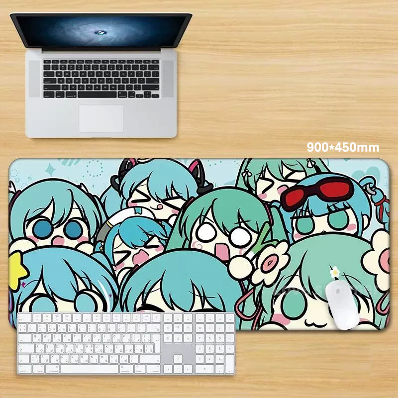 Anime Mouse Pad Gamer Keyboard - Pc Gaming Hatsune Miku のレビューと価格