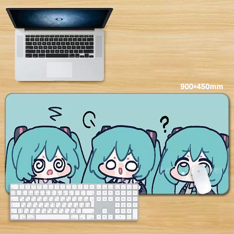 Anime Mouse Pad Gamer Keyboard - Pc Gaming Hatsune Miku のレビューと価格