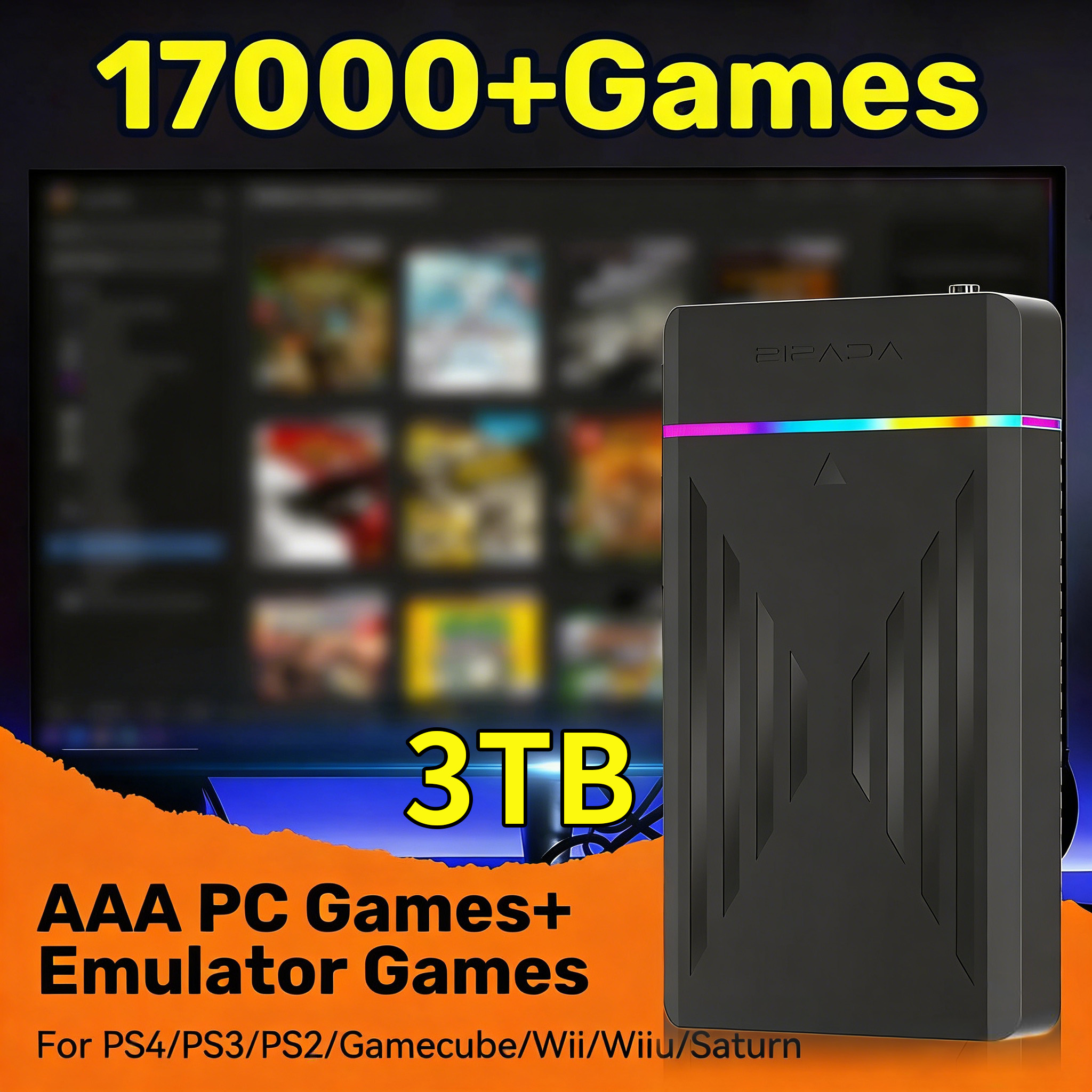 Portable 3TB Gaming HDD Video  - Pc Gaming Aaa のレビューと価格