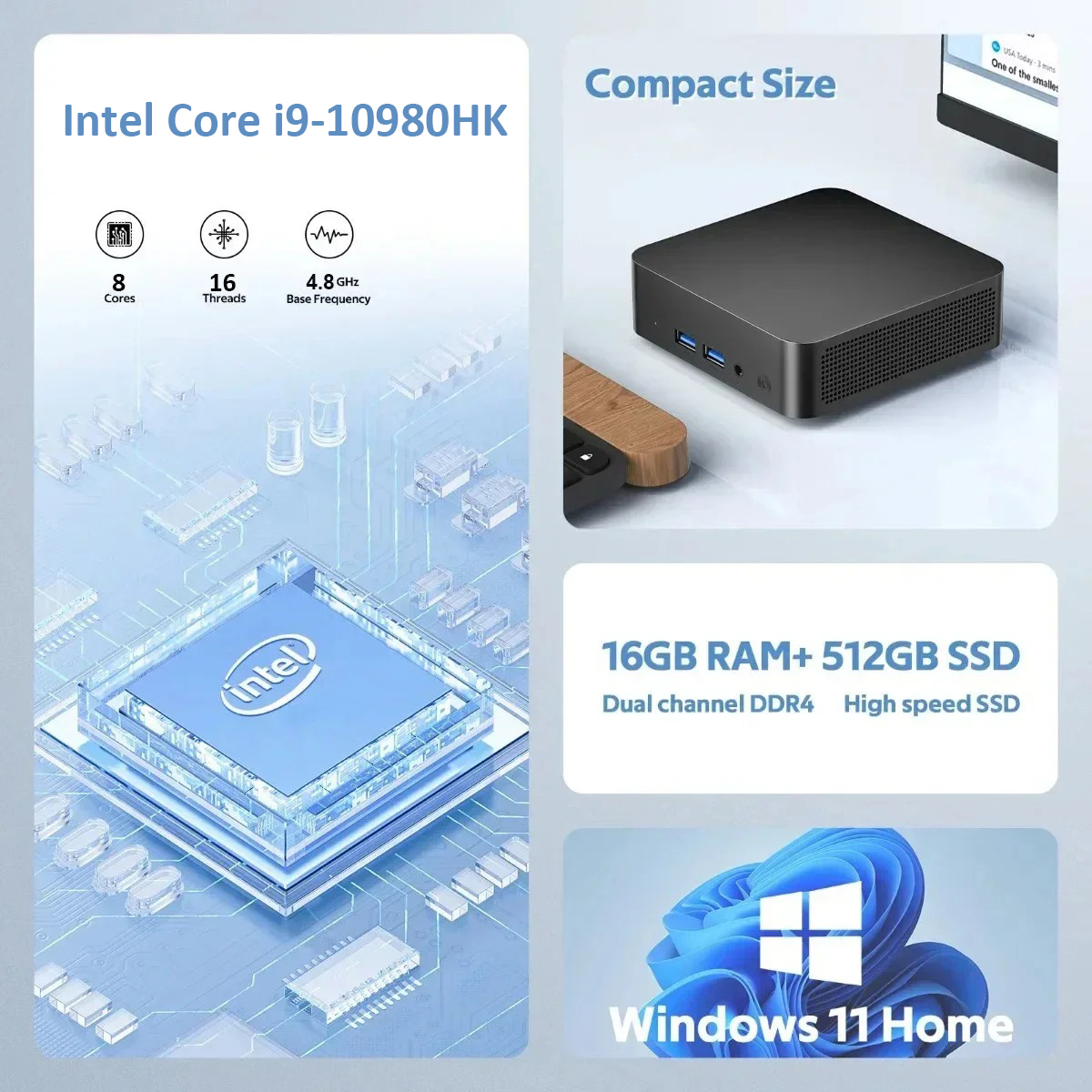 NEW MINI PC Computer Intel Cor - Pc Gaming Intel Core I9 のレビューと価格