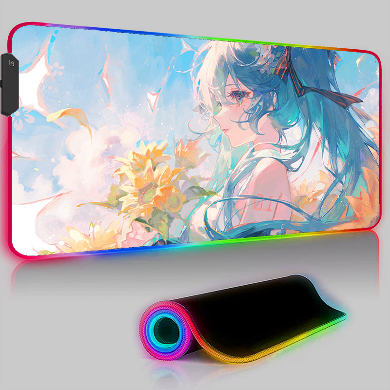 Kawaii Pink HD Mouse Pad RGB P - Pc Gaming Hatsune Miku のレビューと価格