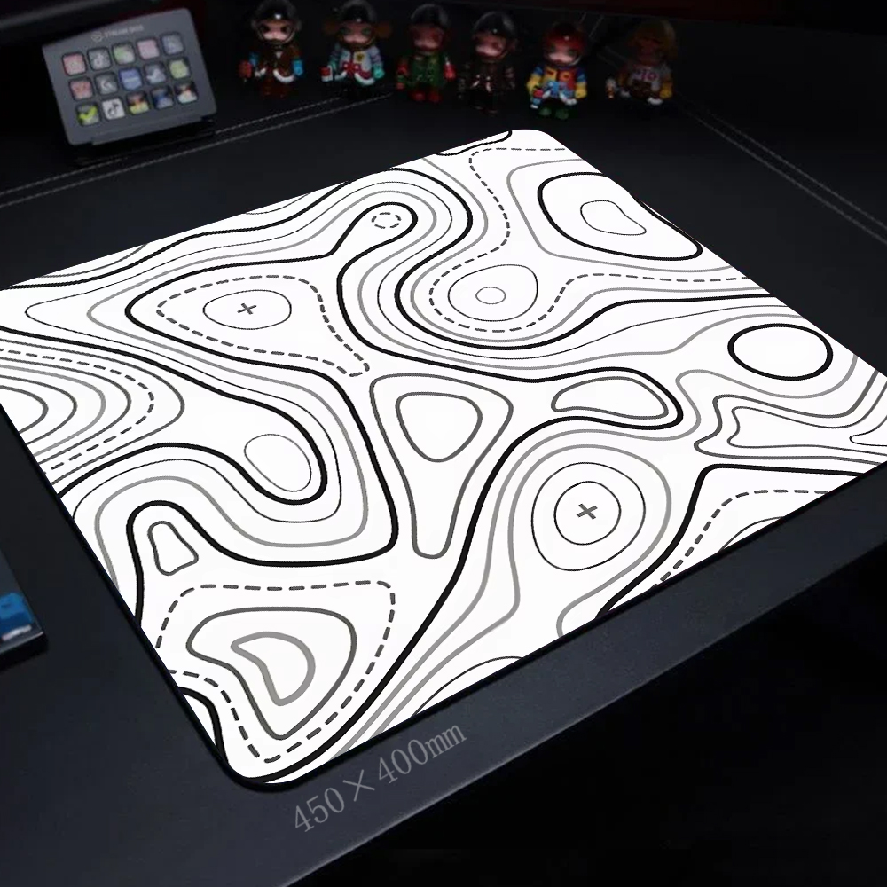 45x40CM Black White Texture Ke - Pc Gaming White のレビューと価格