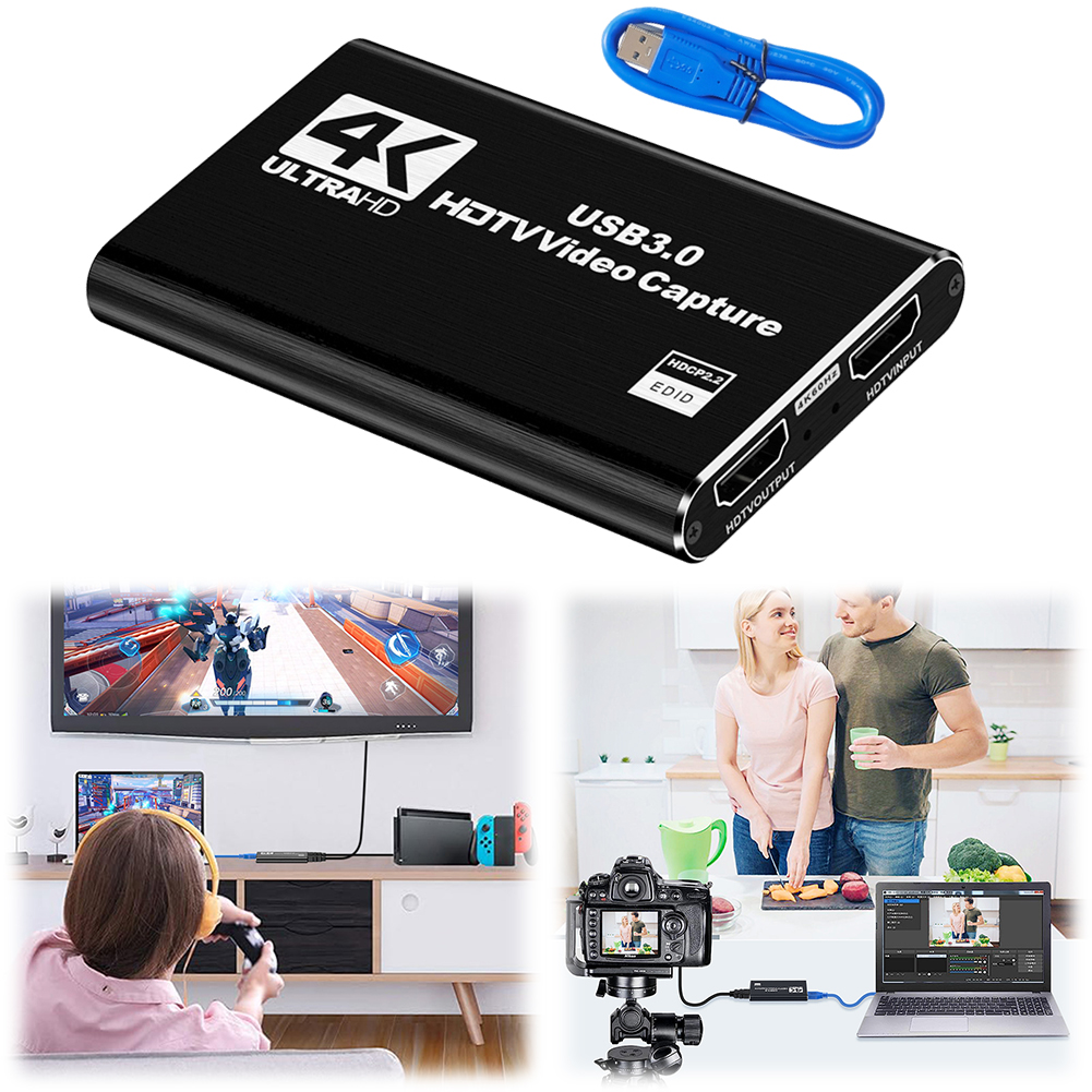 USB 3.0 4K HDMI-Compatible Cap - Capture Card Hdmi のレビューと価格