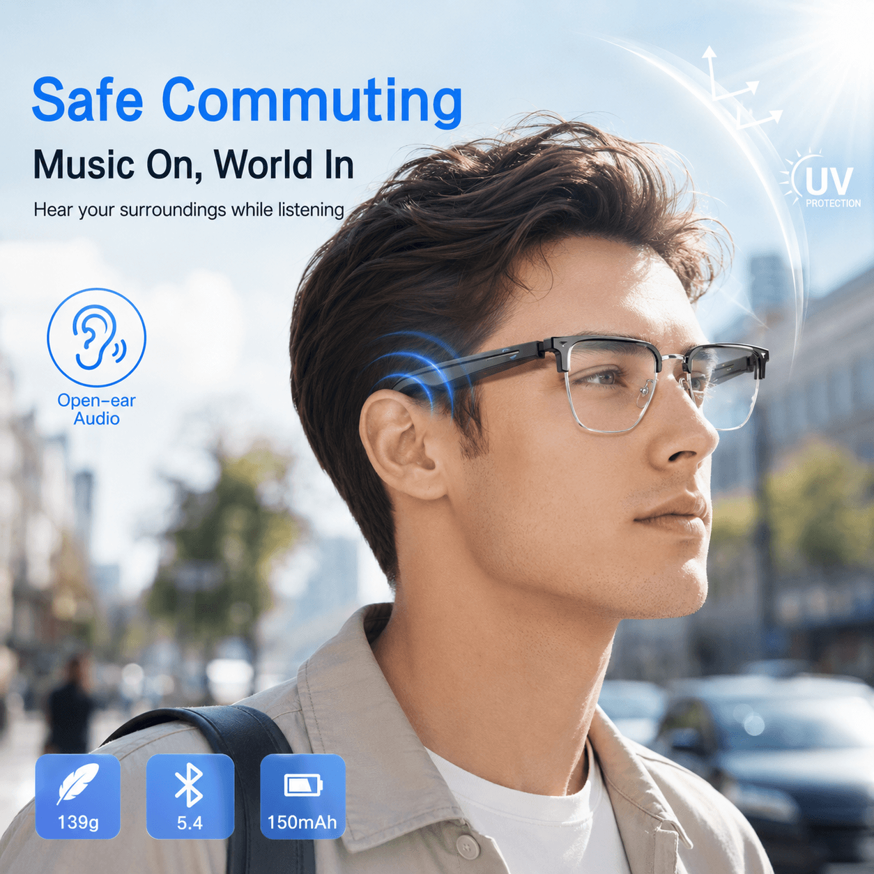 AIMB V2 Smart Bluetooth Glasse - Gaming Glasses Blue Light のレビューと価格