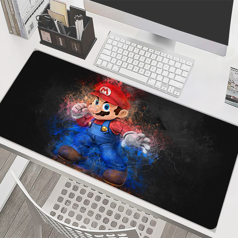 90x40cm Mouse Pad M-Mario Anim - Pc Gaming White のレビューと価格