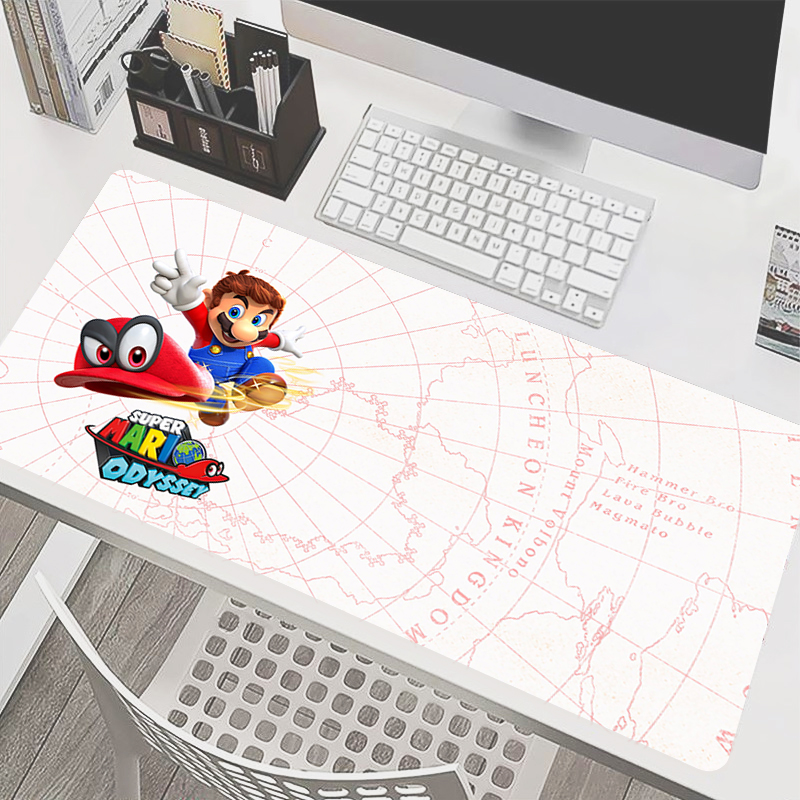 90x40cm Mouse Pad M-Mario Anim - Pc Gaming White のレビューと価格