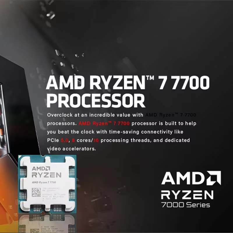 AMD Ryzen 7 7700 R7 7700 8 Cor - Pc Gaming Amd Ryzen 5 のレビューと価格