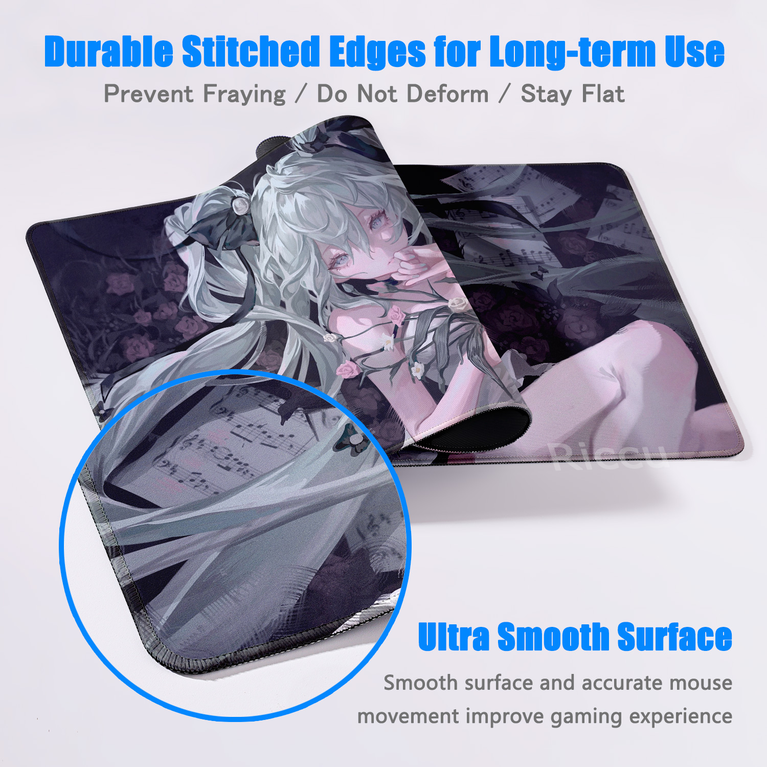 Large Gaming Mouse Pad Hatsune - Pc Gaming Hatsune Miku のレビューと価格