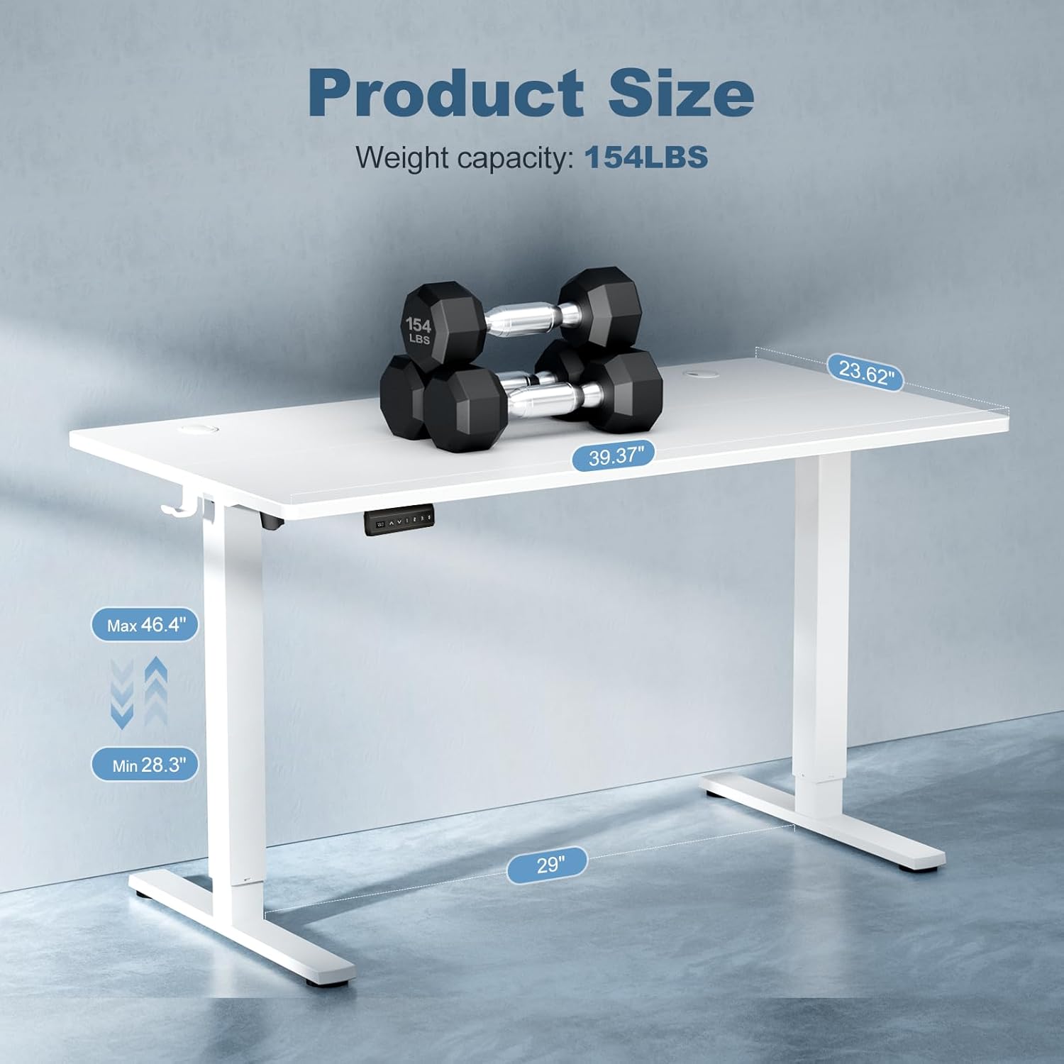 Electric Height Adjustable Sta - Pc Gaming White のレビューと価格
