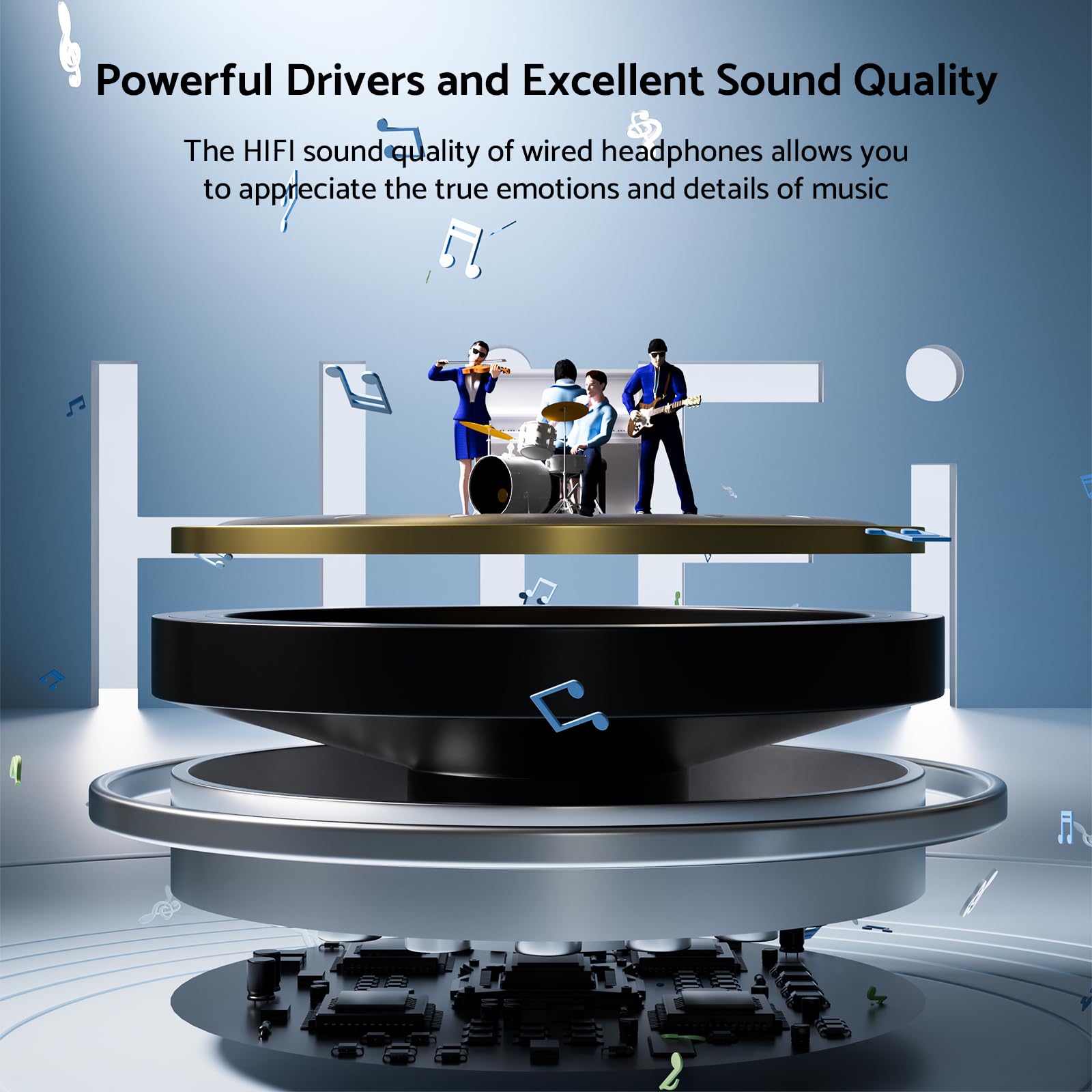 HiFi Surround Headphones Bass  - Pc Gaming Earbuds のレビューと価格