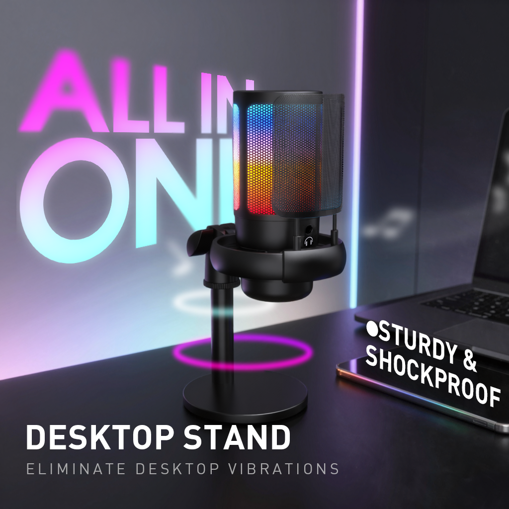 RGB USB Gaming Microphone for  - Pc Gaming Discord のレビューと価格