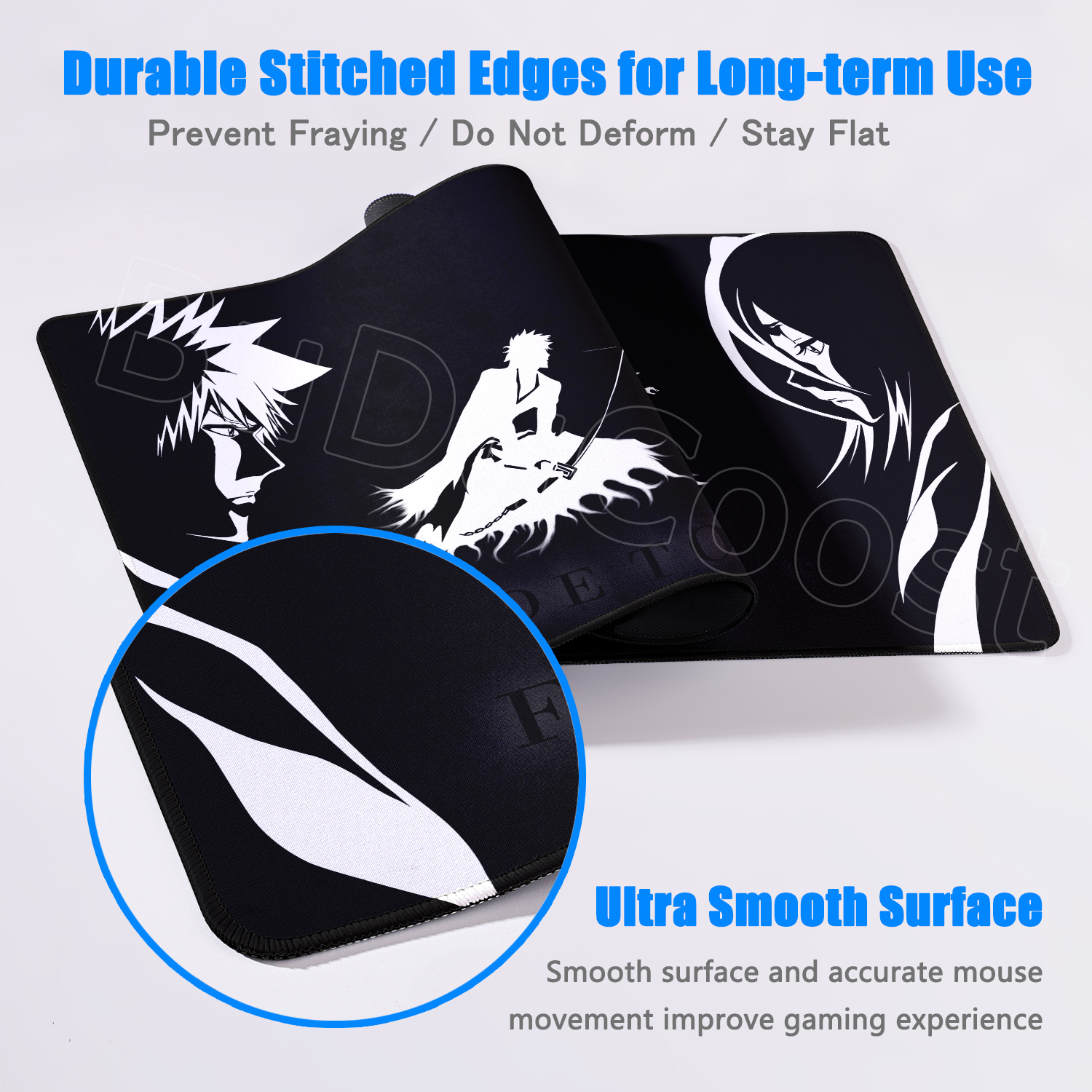 Anime Bleach Large Mouse Pad W - Pc Gaming White のレビューと価格