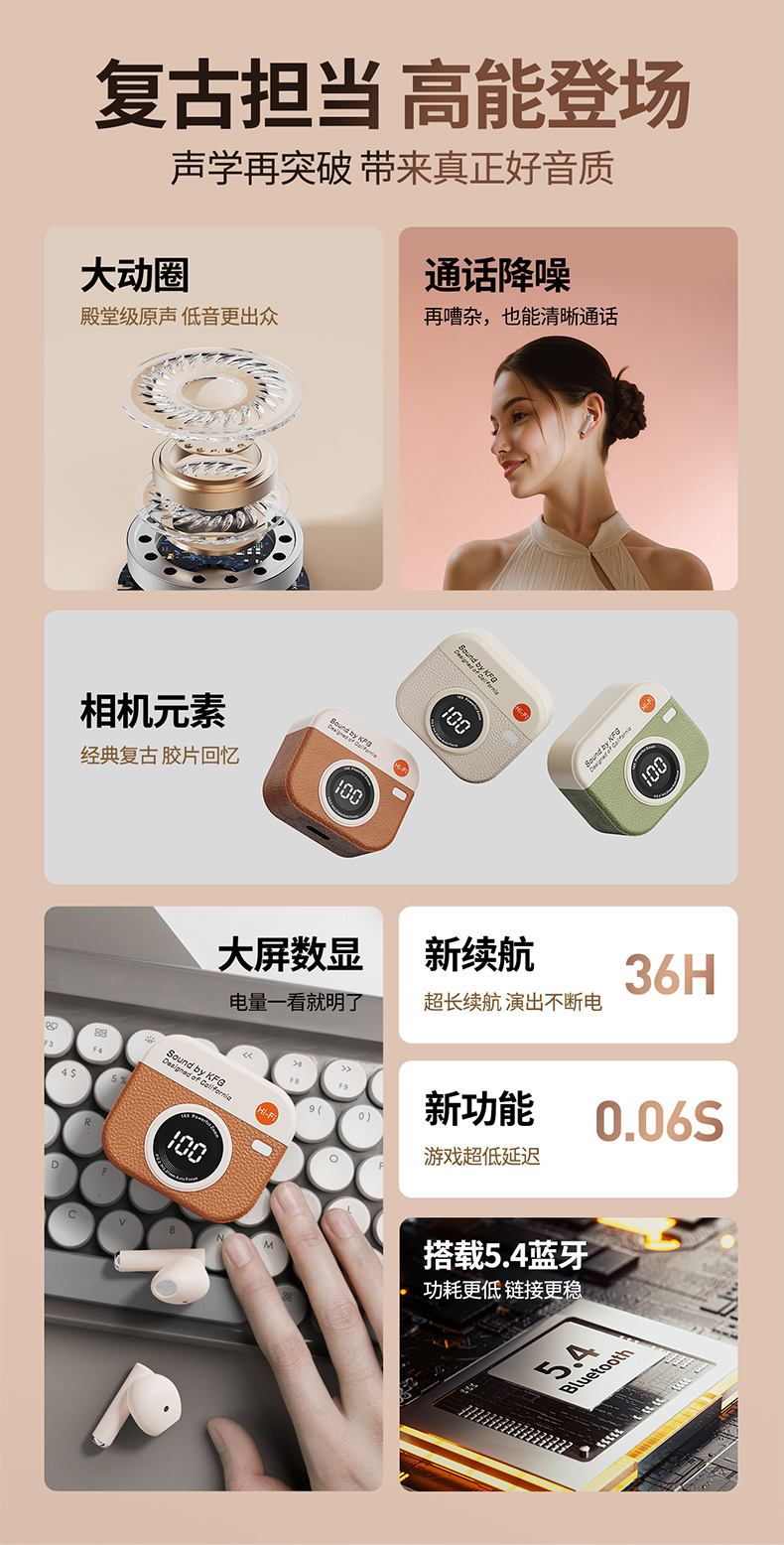 Q86 Bluetooth 5.3 Wireless Hea - Pc Gaming Earbuds のレビューと価格