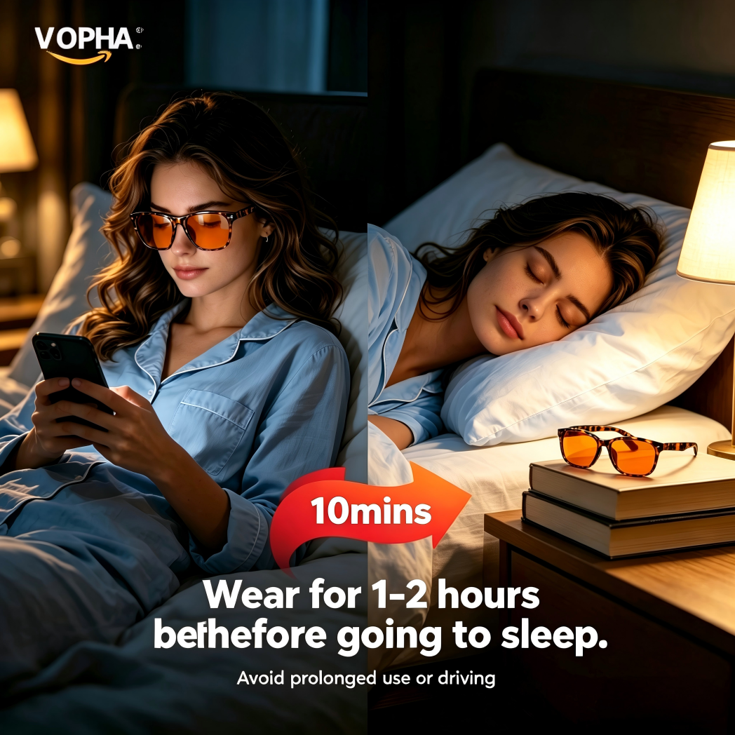 Sleep Glasses with Blue Green  - Gaming Glasses Blue Light のレビューと価格