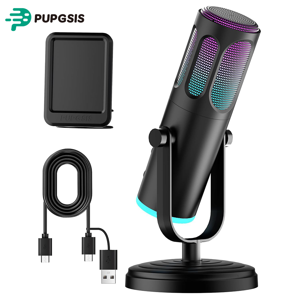 PUPGSIS USB PC Microphone, Gam - Pc Gaming Discord のレビューと価格