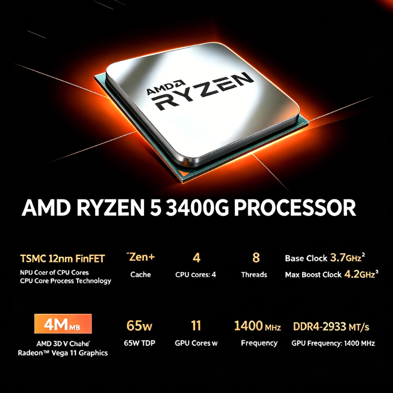AMD Ryzen 5 3400G 4 Core 8 Thr - Pc Gaming Amd Ryzen 5 のレビューと価格