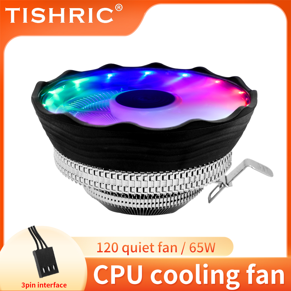 TISHRIC CPU Cooler Fan RGB PWM - Pc Case Fan のレビューと価格