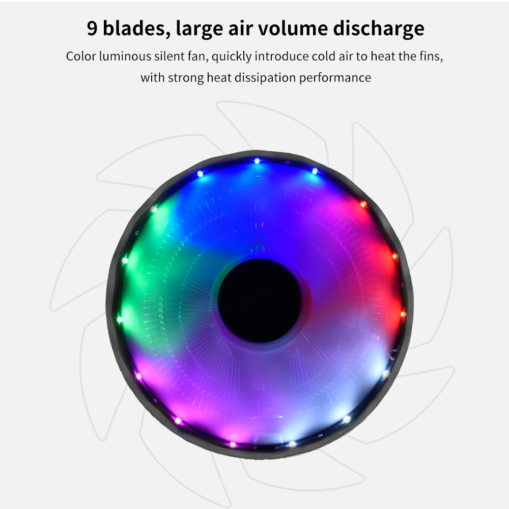 TISHRIC CPU Cooler Fan RGB PWM - Pc Case Fan のレビューと価格