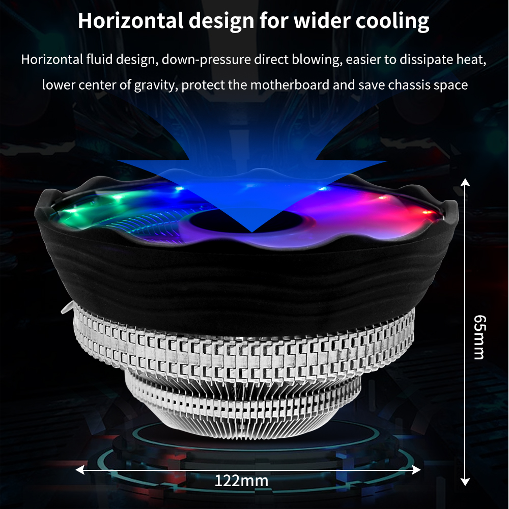 TISHRIC CPU Cooler Fan RGB PWM - Pc Case Fan のレビューと価格