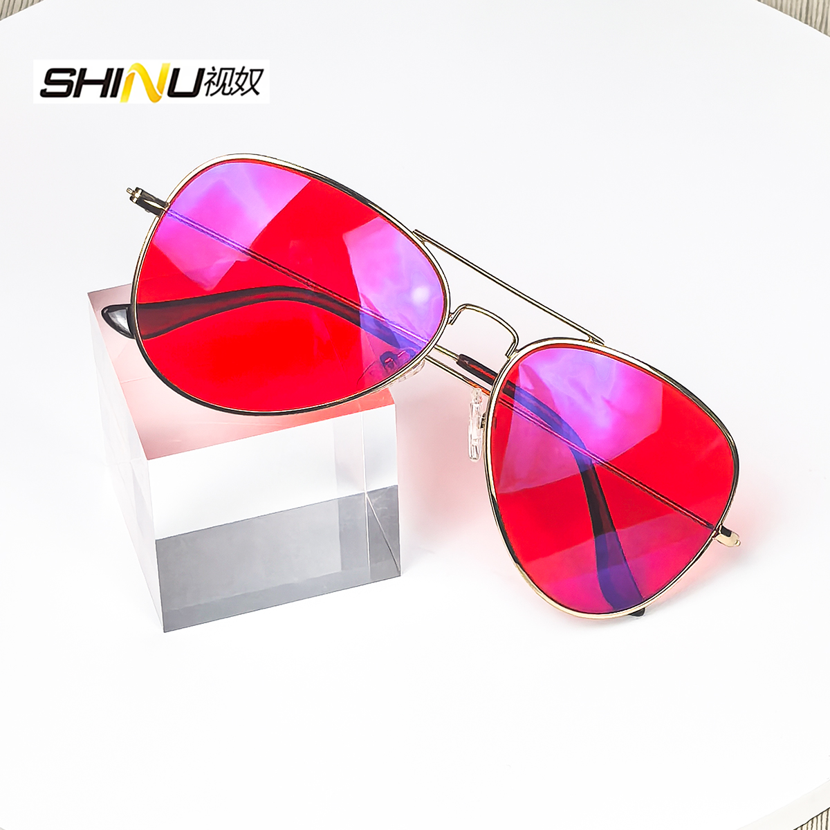 SHINU Red Lenses Glasses Men O - Gaming Glasses Blue Light のレビューと価格