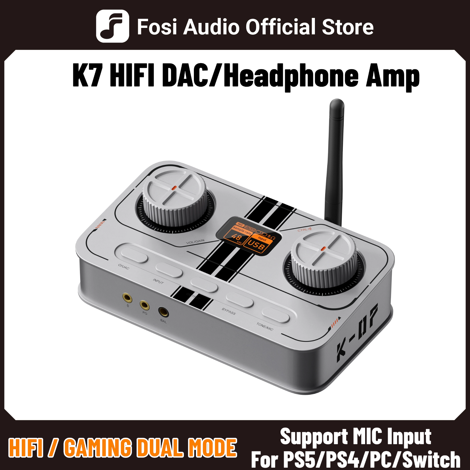 Fosi Audio K7 White Gaming Hea - Pc Gaming White のレビューと価格