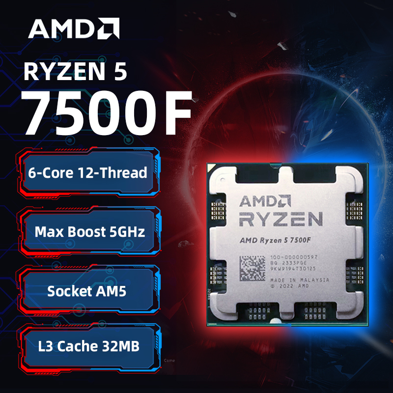 AMD Ryzen 5 7500F CPU AMD R5 7 - Pc Gaming Amd Ryzen 5 のレビューと価格