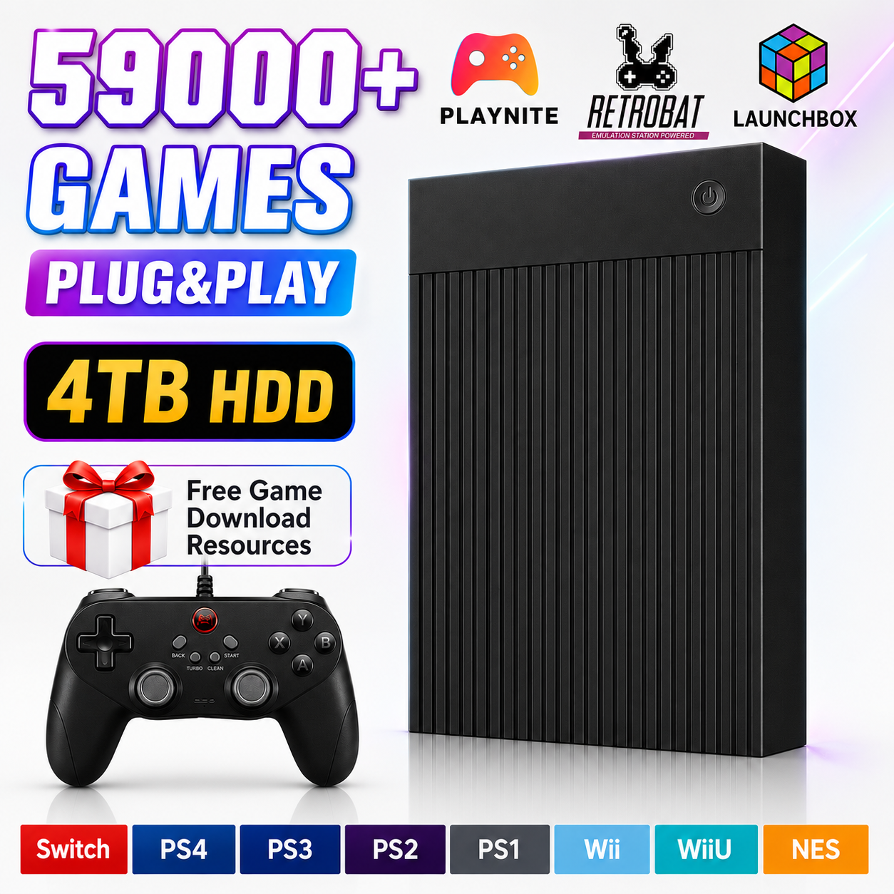 Portable 4TB Gaming HDD with 5 - Pc Gaming Aaa のレビューと価格