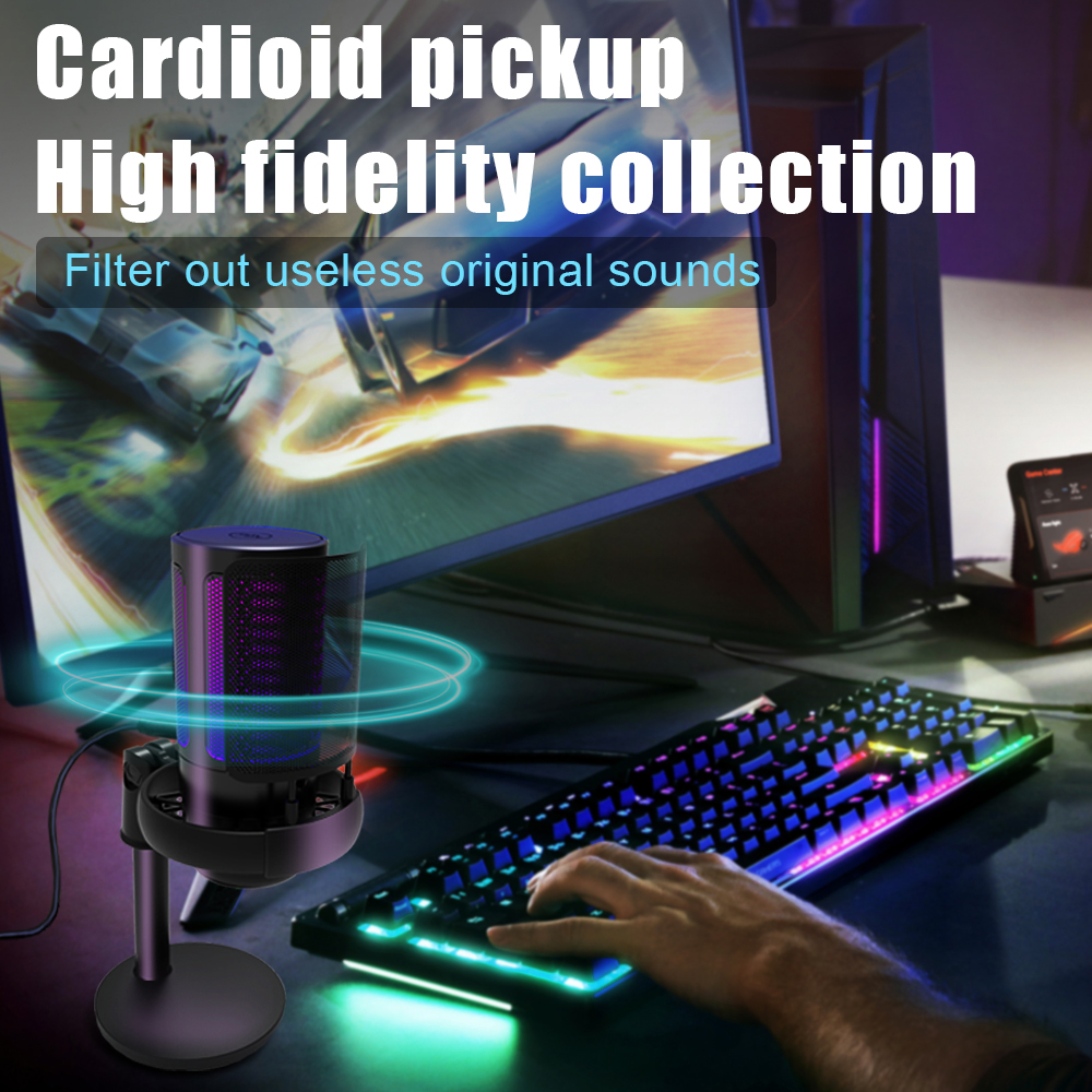 RGB USB Gaming Microphone for  - Pc Gaming Discord のレビューと価格