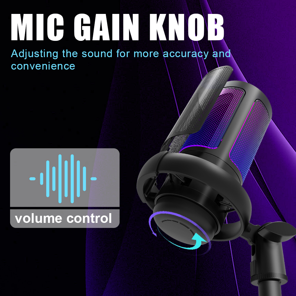 RGB USB Gaming Microphone for  - Pc Gaming Discord のレビューと価格