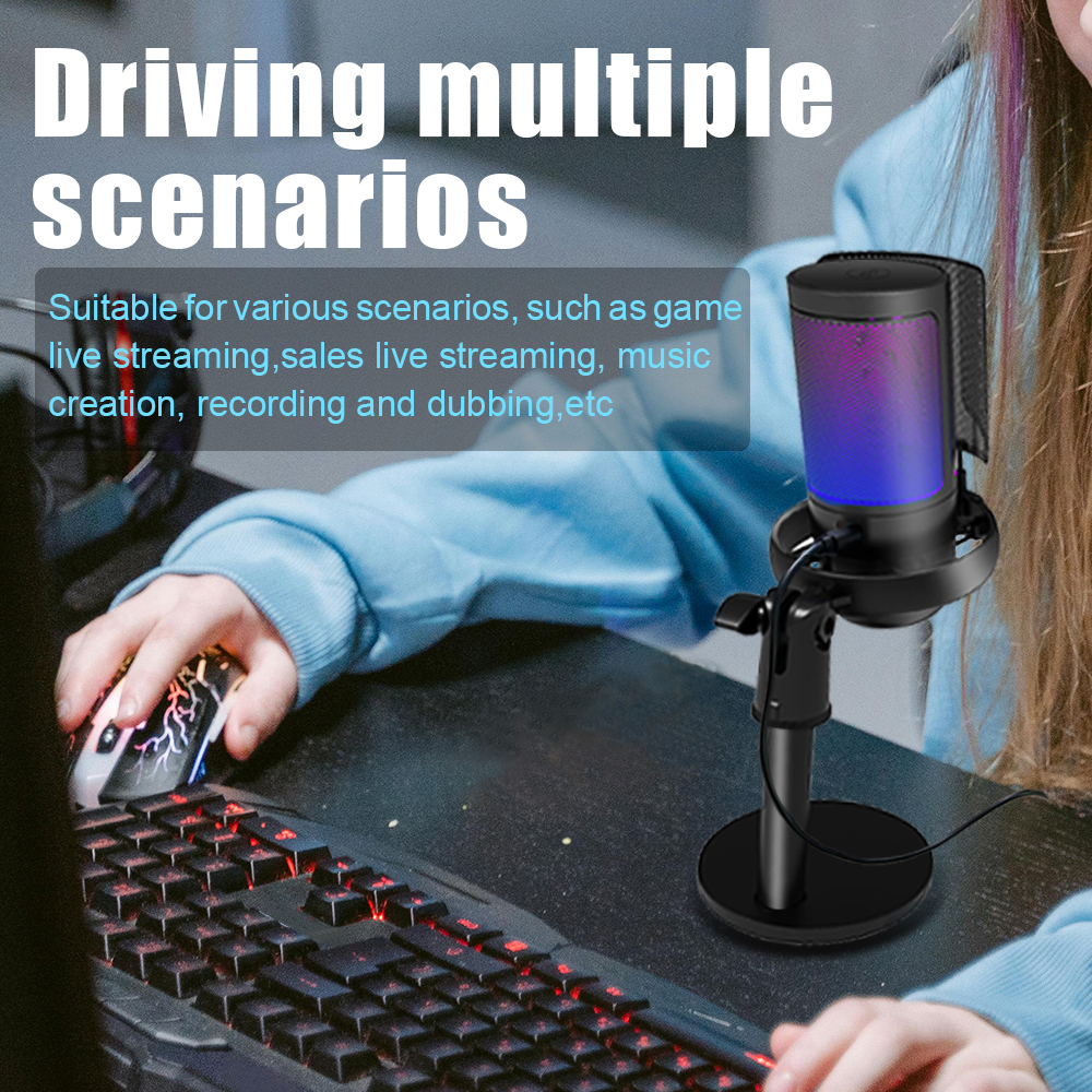 RGB USB Gaming Microphone for  - Pc Gaming Discord のレビューと価格
