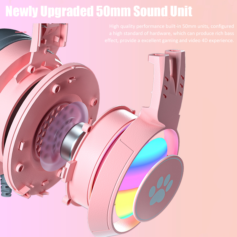 Cute Cat Ear Gaming Headphones - Pc Gaming Earbuds のレビューと価格