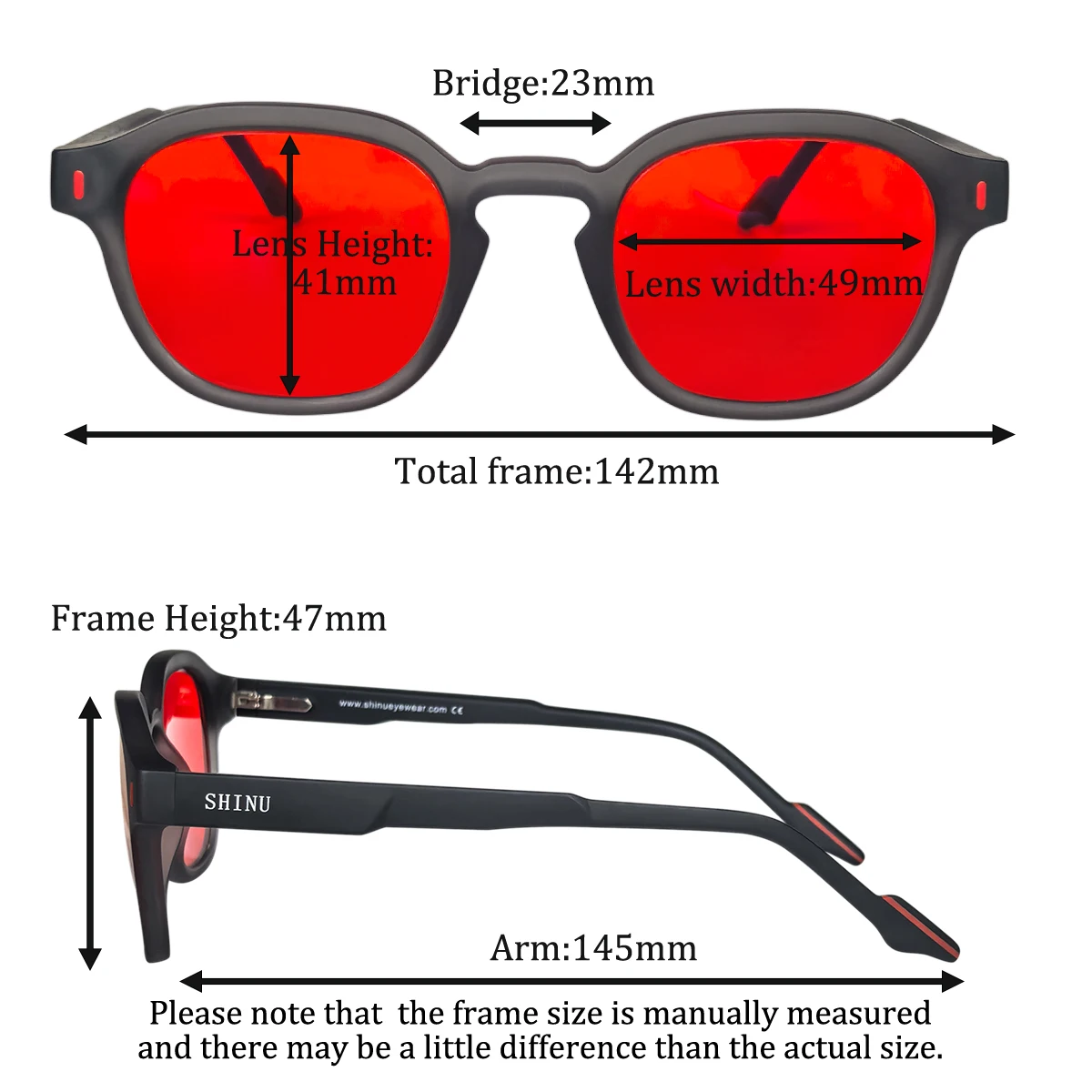 SHINU Brand Sleep Better Red L - Gaming Glasses Blue Light のレビューと価格