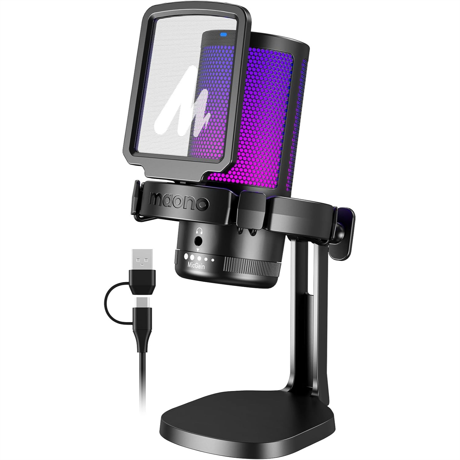 USB Gaming Microphone For PC W - Pc Gaming Discord のレビューと価格