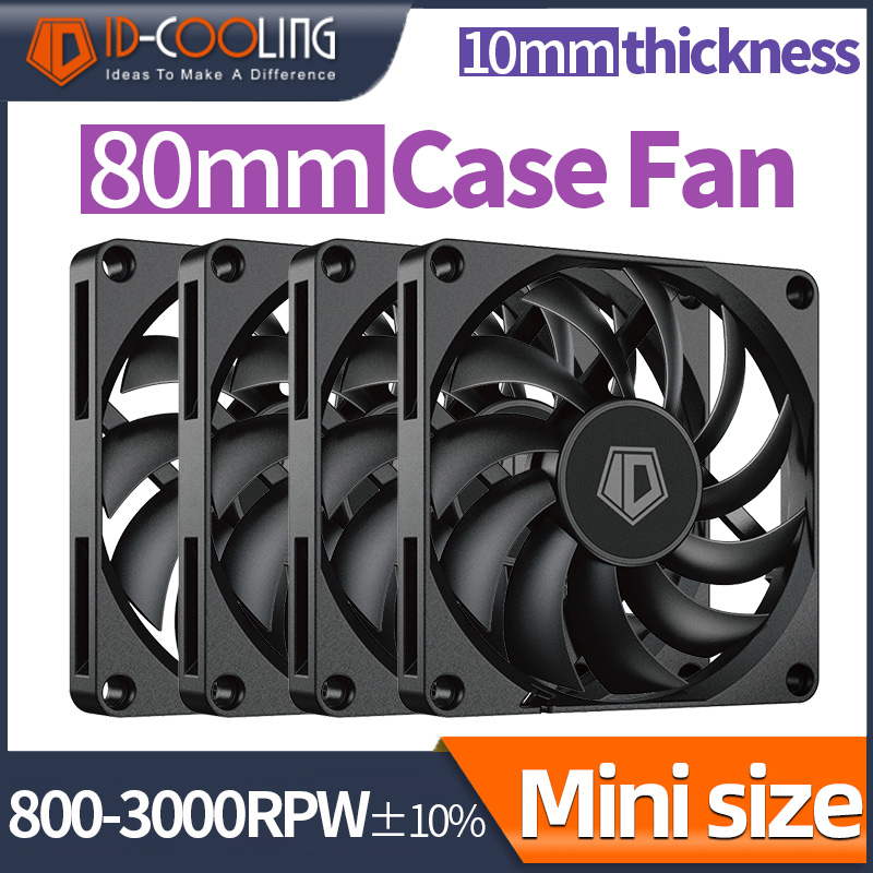 ID-COOLING 80mm PWM 800-3000RP - Pc Case Fan のレビューと価格