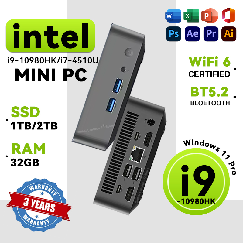 Portable Mini PC Intel Core i9 - Pc Gaming Intel Core I9 のレビューと価格