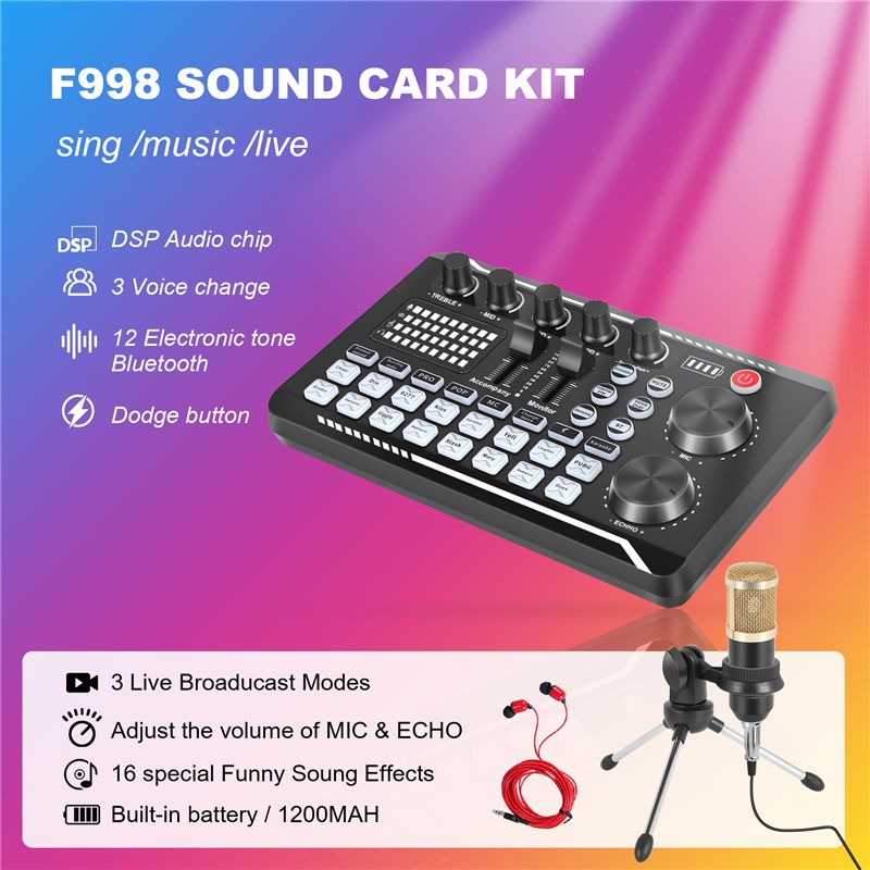 ~【On Sale】F998 Sound Card Kit, - Pc Gaming On Sale のレビューと価格